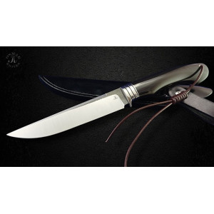 ЧОРНА ПЕРЛИНА ексклюзивний ніж ручної роботи майстра Ruslan Knives, сталь N690, 61 HRC кріо. Photo 2